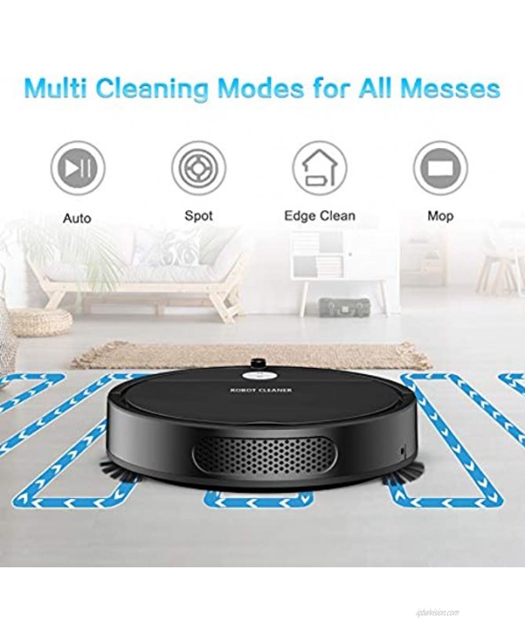 VICTONYUS 1650Pa Strong Suction Super Thin Robotic Vacuum Multiple Cleaning Modes Automatic Self-Charging Robot Vacuum for Pet Hair