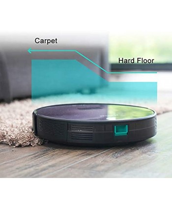 Wacool Robotic Vacuum Cleaner with 1500PA Suction Power Robot Vacuum APP Remote Control Wi-Fi Connected Self-Charging Good for Pet Hair Carpets Hard Floors Cleaning