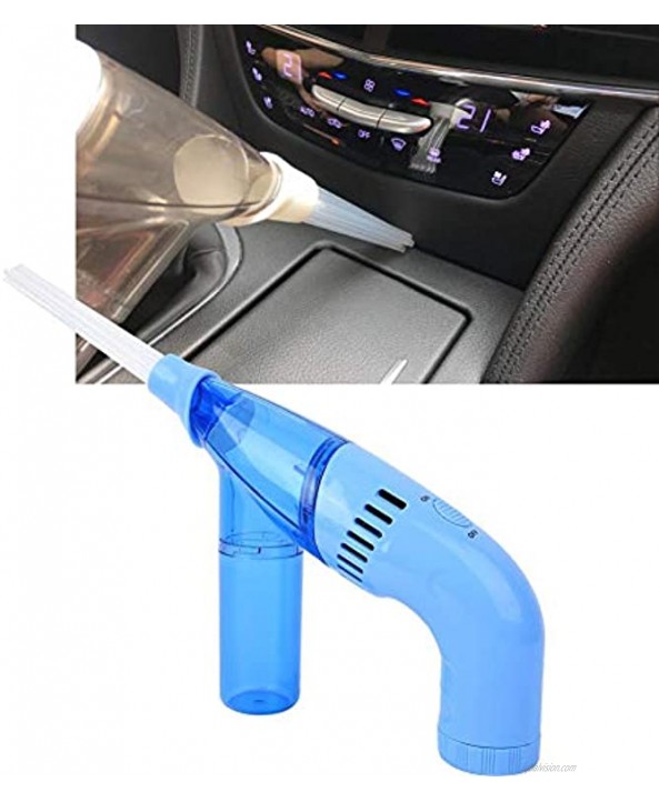 A sixx Mini Vacuum Cleaner Handheld Mini Vacuum Cleaner Portable Cordless Dust Collector for Home Office Car Cleaning Powered by 4 x AA BatteryBlue