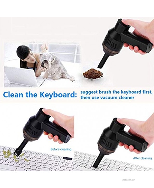 Bewinner Keyboard Vacuum Cleaner Mini Handheld Vacuum Cleaner for Desktop PC for Vacuum Cleaner of Ashes Dust Hair Food Crumbs Eraser Residues Small Particles