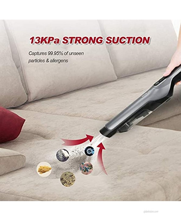 BOOMBLACK Handheld Vacuum Cordless 13Kpa Hand Vacuum Cleaner Rechargeable with Charging Dock,Single Touch Empty 1.4LB Lightweight for Deep Cleaning Hard Floor Carpet Car Pet