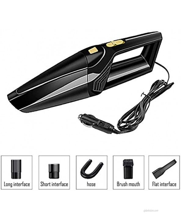 Car Handheld Vacuum,120W 4500PA,Wet and Dry Corded Small Mini Vacuum Cleaner Handheld for Car Cleaning Black