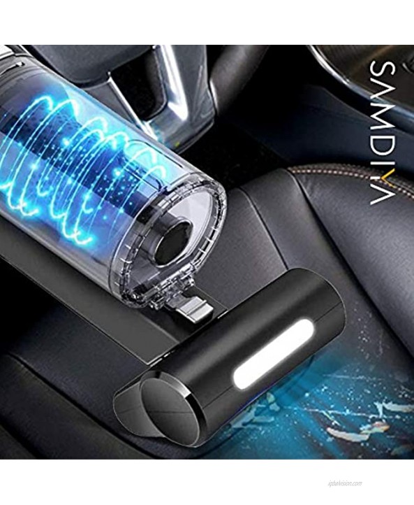 Car Vacuum Cleaner Handheld Portable Vacuum Cleaner for Car 12V Power 100W 6000PA High Power Handheld Vacuum Cleaner Double Motor Cyclone Suction Vacuum with Wet or Dry 16.4 Ft Corded Vacuum