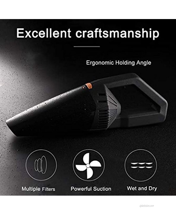 Car Vacuum Corded Handheld Vacuum with Powerful Cyclonic Suction Vacuum Potable DC 12V Vacuum Cleaner Light Weight Wet Dry Vacuum Cleaner for Home Car