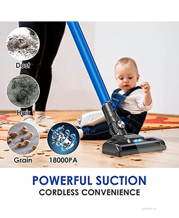 Cordless Vacuum Cleaner Powerful Suction 4-in-1 Small Handheld Vacuum with Filter Lightweight Quiet Handheld Vacuum Cleaner for Hard Floors Carpet Pet Hair
