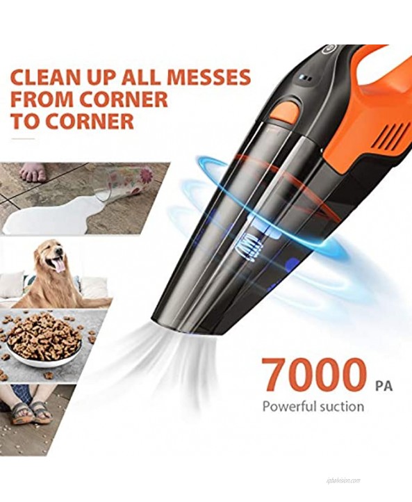 Elechomes 5-in-1 Handheld Vacuum Cordless & Stick Vacuum Cleaner 7Kpa High Power Suction & Fast Charge Technology Portable Hand Vacuum with Washable HEPA Filter for Home Car Pet Hair Cleaning