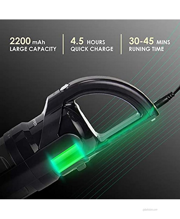 EuLeven Cordless Stick Vacuum Cleaner with Rechargeable Battery and Attachments | Lightweight Handheld Wireless Vacuum for Carpets Tile Laminate and Hardwood Floors | Strong Suction for Pet Hair