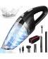 Fiercewolf Cordless Handheld Vacuum Cleaner 8000PA Strong Suction,120W Powerful Rechargeable Lightweight Wet Dry Portable Car Vacuum Cleaner for Home and Car Cleaning Black