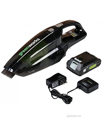 Greenworks 24V Handheld Vacuum with 2Ah Battery and Charger BVU24210