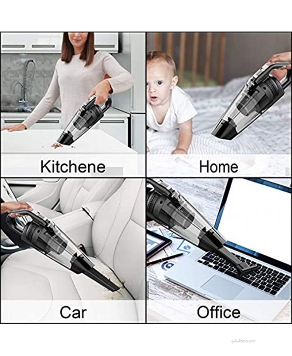 Hand-held car Vacuum Cleaner Wet and Dry Vacuum Cleaner high Power and Large Suction Suitable for Carpet dust Removal of pet cat Hair