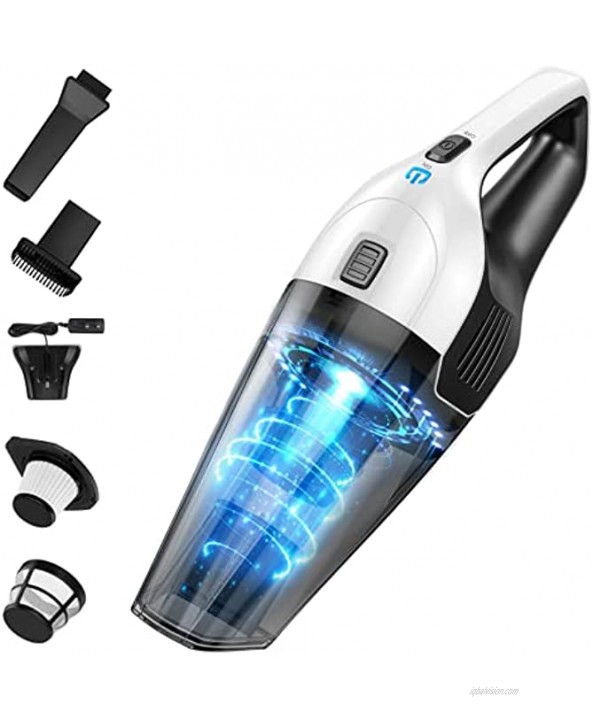 Hand Vacuum Cleaner Cordless Powerful Handheld Vacuum Cleaner Rechargeable Wireless Mini Handheld Vacuum Cleaner 30 Min Use 3-4h Quick Charge for Car House & Office