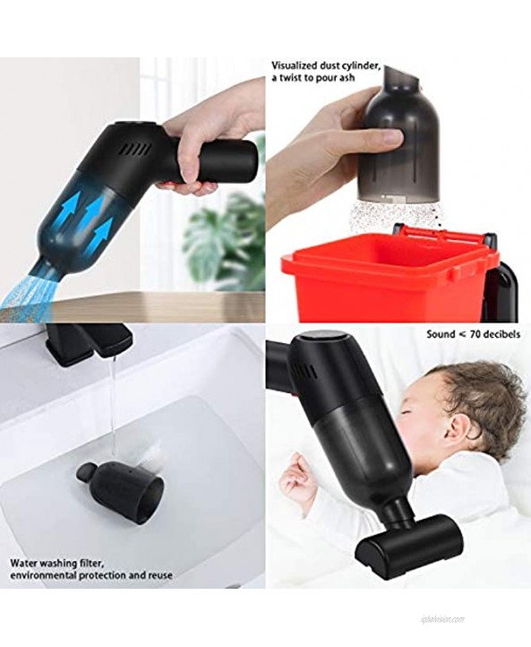 Handheld Vacuum Cleaner 8000Pa Portable Vacuum Cleaner Car Wireless Mini Vacuum Cleaner 120W High-Power Ultra-Light Car Cleaner with Bag