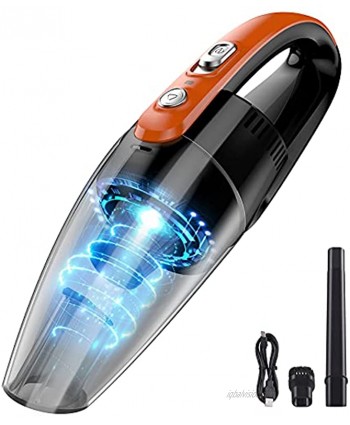 Handheld Vacuum Cleaner Car Vacuum Cleaner Cordless Rechargeable Hand Vacuum Cleaner High Power Portable Mini Small Vacuum Cleaner 3h USB Charge HEPA Lightweight Dry Vac Pet Hair Home Car Floor