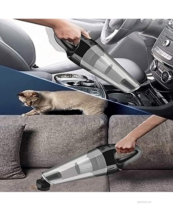 Handheld Vacuum Cleaner Cordless Vacuum Cleaner Rechargeable Car Vacuums 120W 6000PA Strong Suction Wet & Dry Cleaning