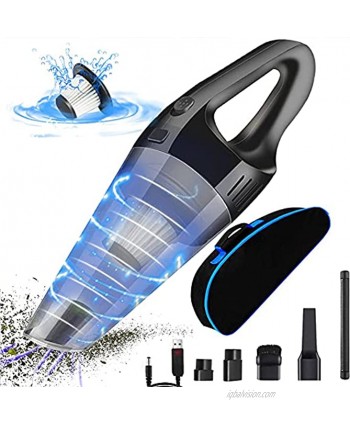 Handheld Vacuum Cleaner Cordless Vacuum Cleaner Rechargeable Car Vacuums 120W 6000PA Strong Suction Wet & Dry Cleaning