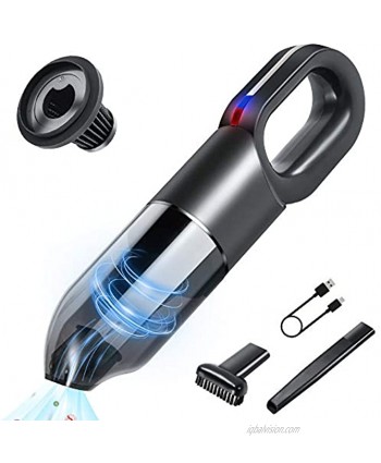 Handheld Vacuum Cordless Dusbuster Rechargeable Portable Cleaner 7 Kpa Cordless Vacuum Small with Micro USB Quick Charge Wet Dry Vac for Home Office Car Dust Pet Hair Cleaning