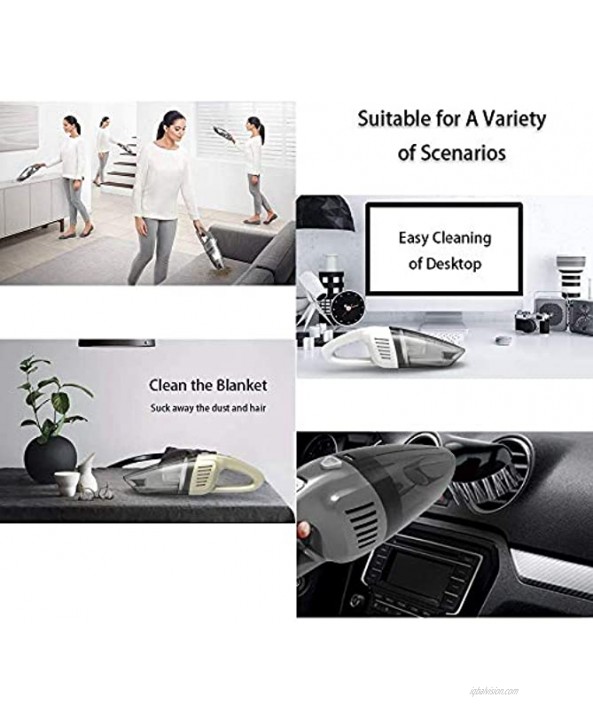 Handheld Vacuum Mini Car Vacuum Cleaner Powerful Suction Portable Vacuum Cleaner for Home Pet Hair Dust Cleaning Lightweight Hand Cordless Vacuum Cleaner with Quick Charge