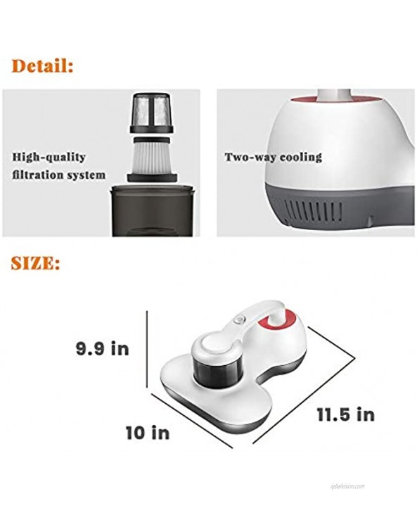Mattress Vacuum Cleaner with 12KPa Powerful Suction Upgraded Handheld Vacuum Cleaner Effectively Clean Up Bed Sheet Pillow Couch