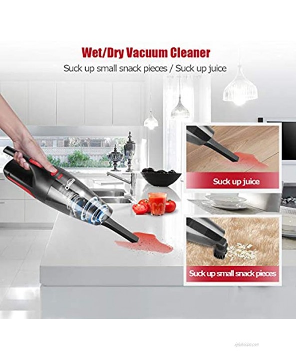 Oasser V1 Handheld Vacuum Cordless Vacuum Cleaner Car Vacuum Wet Dry Stainless Steel Filter 7600Pa 100W