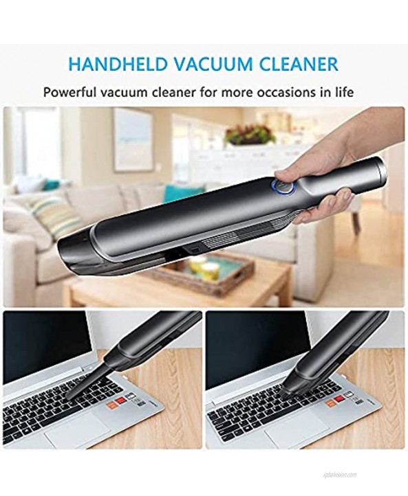 ODISTAR Handheld Vacuum 7-13KPa Cordless 1.5LB Lightweight 30 Minutes Mini Hand Vacuum Cleaner for Car,Table,Sofa,Keyboard