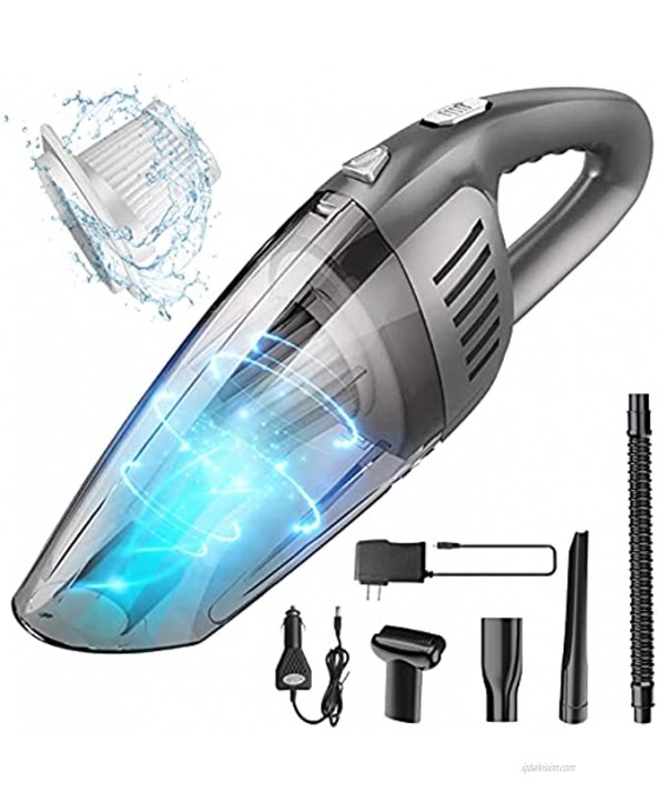 Portable Cordless Handheld Vacuum Cleaner 8000PA Strong Suction 120W High Power Wet & Dry Use Quick Cleaning for Car House & Office
