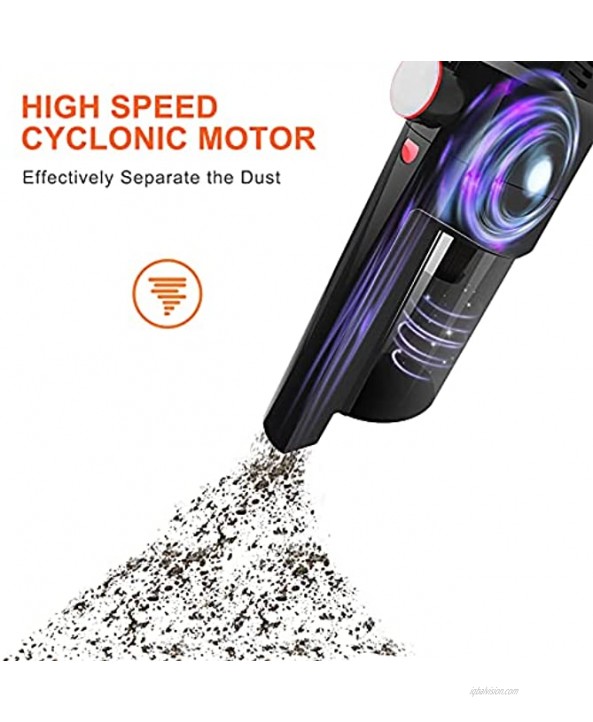 Portable Cordless Handheld Vacuum Cleaner Strong Suction Car Vacuums Cleaners Powered by Battery Rechargeable with High Power Mini & Small Wireless ​Hand Vac for Pet Hair Home Cleaning