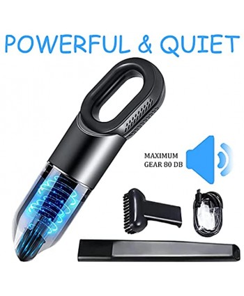 Portable Vacuum Cleaner,Cordless Handheld Vacuum Cleaner,Rechargeable Lithium Battery,Powerful Suction but Quiet,Washable Filter,Small Vacuum Cleaner for Car and Home Cleaning13.39x3.46x3.03 Inches
