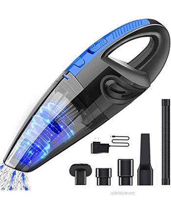 TABIGER Portable Cordless Handheld Vacuum Cleaner Lightweight Portable Mini Hand Vacuum with Powerful Cyclonic Suction for Wet & Dry Pet Hair Home and Car Cleaning