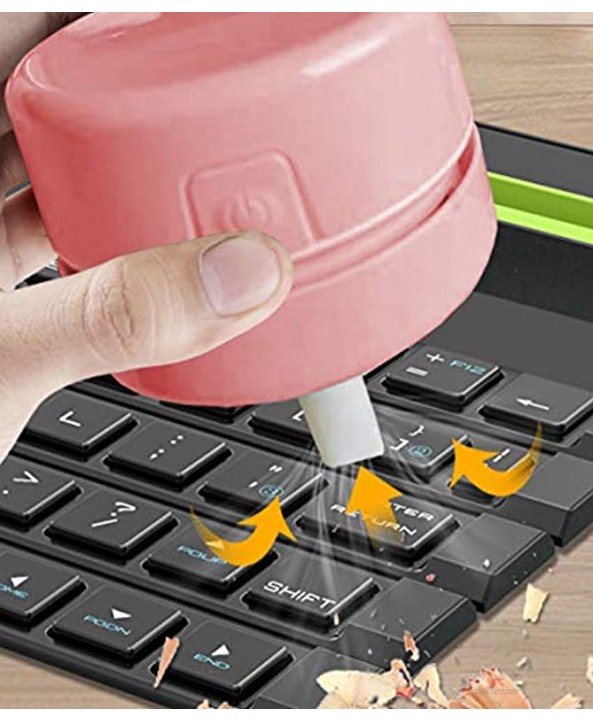 Veekar Mini Portable Handheld Cordless Tabletop Crumb Sweeper Desktop Vacuum Cleaner for Home,Office