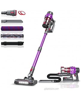 Brocvas Cordless Vacuum Cleaner 25kPa Powerful Suction 300W Brushless Vacuum Cleaner Lightweight 4 in 1 Handheld Stick Vacuum with 2200mAh Rechargeable Battery 2-Speed Stick Vacuum Cleaner