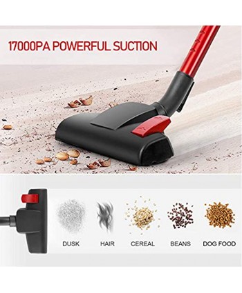 Corded Stick Vacuum 17KPa Powerful Suction D600 Stick Vacuum Lightweight Multifunctional Stick & Handheld Vacuum Cleaner Ideal for Hard Floor Pet Hair 33Ft Power Cord