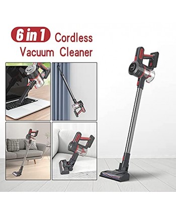 Cordless Vacuum Cleaner High Power Cyclone 40 mins Runtime with Detachable Battery High Power Brushless Motor Lightweight for Carpet Hard Floor & Pet Hair Cleaning SSOLOO