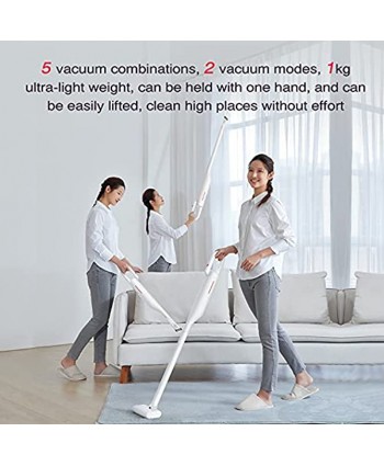 DEERMA Cordless Vacuum Cleaner Upright Bagless Vacuum Cleaner Powerful Lightweight Portable Handheld Stick Vacuum Cleaner with Rechargeable Lithium Ion Battery for Floor Carpet Car Pet Hair