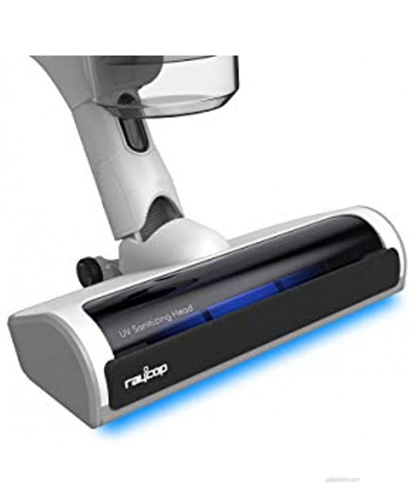 RAYCOP Omni Power UV+ | Cordless Stick Vacuum | Sanitizing UV Light | Kills Viruses and Bacteria | White