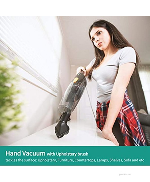 Stick Vacuum Cleaner 4 in 1 Corded Stick Vacuum for Hardwood Floors and Small Vacuum Cleaner pet Hair Lightweight Vacuum Cleaner Corded Handheld for Bed and Sofa with 600W 15 Kpa Power