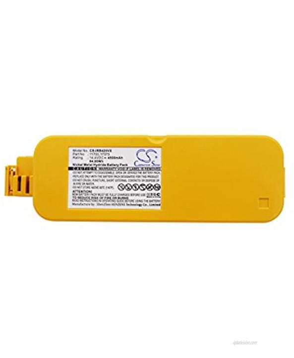 4000mAh Replacement Battery for IRBOT R 400 4905 410 4100 4105 4110 4130 415 4188 4210 4220 Series,fits 11700 17373