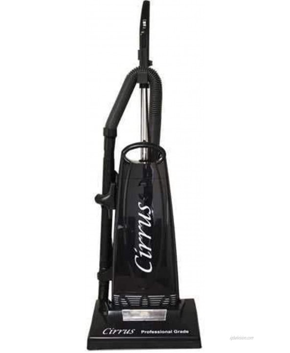 Cirrus CR69A Performance Bagged Upright Vacuum Cleaner | 24' Power Cord Telescopic Wand 14 Metal Brushroll and Automatic Height Adjustment | Electrostatic Filtration with HEPA Type Bag
