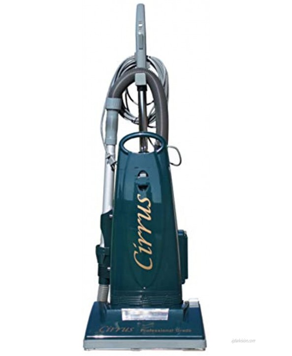 Cirrus CR79 Performance Bagged Upright Vacuum Cleaner | 33' Power Cord Metal Telescopic Wand 14 Brushroll Auto Height Adjuster and Rug Floor Selector | Electrostatic Filtration with HEPA Bag