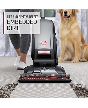 Hoover Pet Kit Corded Bagged Upright Vacuum Cleaner with HEPA Filter UH30650 Grey Complete Performance Advanced