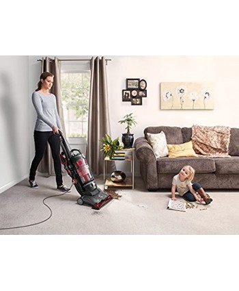 Hoover WindTunnel 3 High Performance Pet Bagless Corded Upright Vacuum Cleaner UH72630 Red