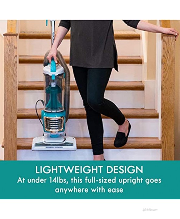 Kenmore DU2012 Bagless Upright Vacuum 2-Motor Power Suction Lightweight Vacuum Cleaner with 10’ Hose HEPA Filter 2 Cleaning Tools for Pet Hair Carpet and Hardwood Floor