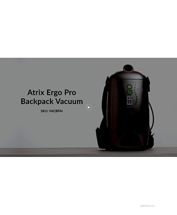 Atrix VACBPAI ERGO PRO Backpack HEPA Vacuum Grey 1.5