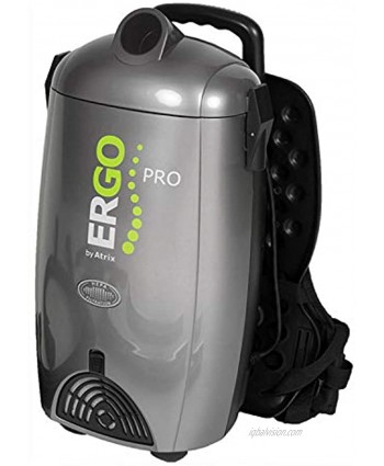Atrix VACBPAI ERGO PRO Backpack HEPA Vacuum Grey 1.5"