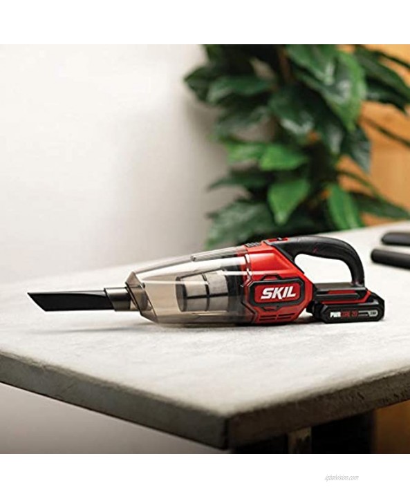 SKIL PWRCore 20V Handheld Vacuum Includes 2.0Ah Lithium Battery and PWRJump Charger VA593602