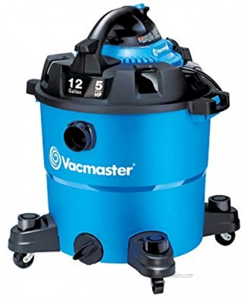Vacmaster VBV1210 12-Gallon 5 Peak HP Wet Dry Shop Vacuum with Detachable Blower Blue
