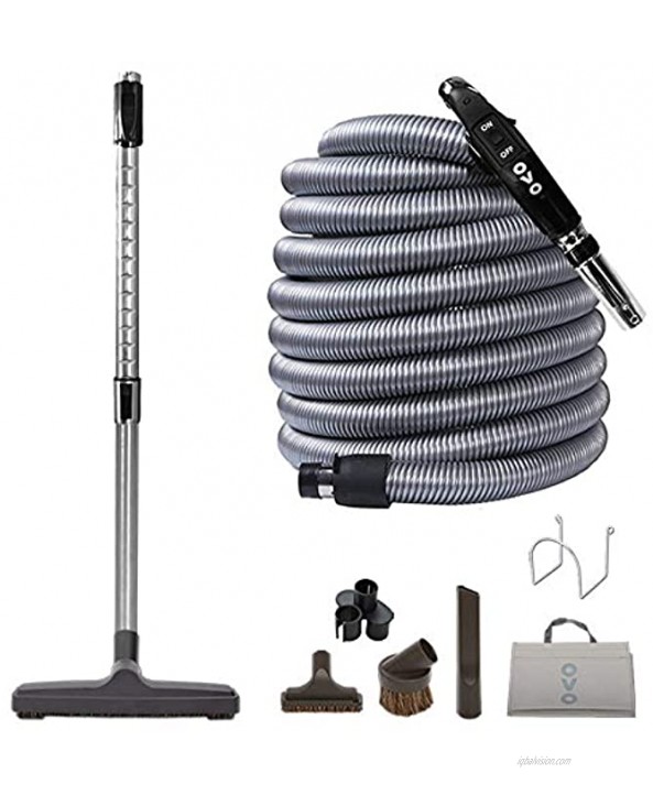 OVO 595 AW Portable vacuum system NO PIPING REQUIRED Easy to Move Lightweight Use with disposable filtration bags only Covers up to 1600 sq.ft 18L or 4.75gal with 40 ft Deluxe Access