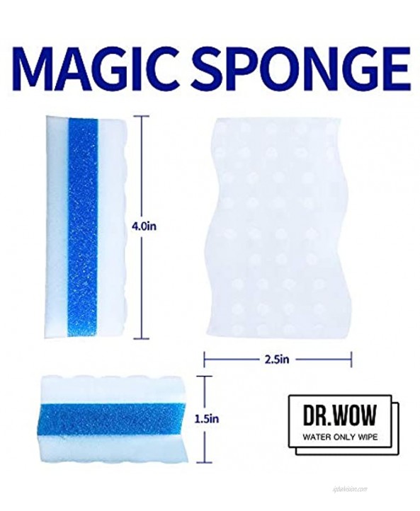 25 Count Dr. WOW Extra Durable Magic Cleaning Sponges Premium Eraser Sponges for Multi-Purposes