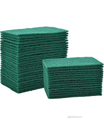 40 Pieces Cleaning Scrub Sponge Scouring Sponge Pads Non Scratch Pads for Kitchen Dishes Cleaning Green 5.9 x 3.94 Inches