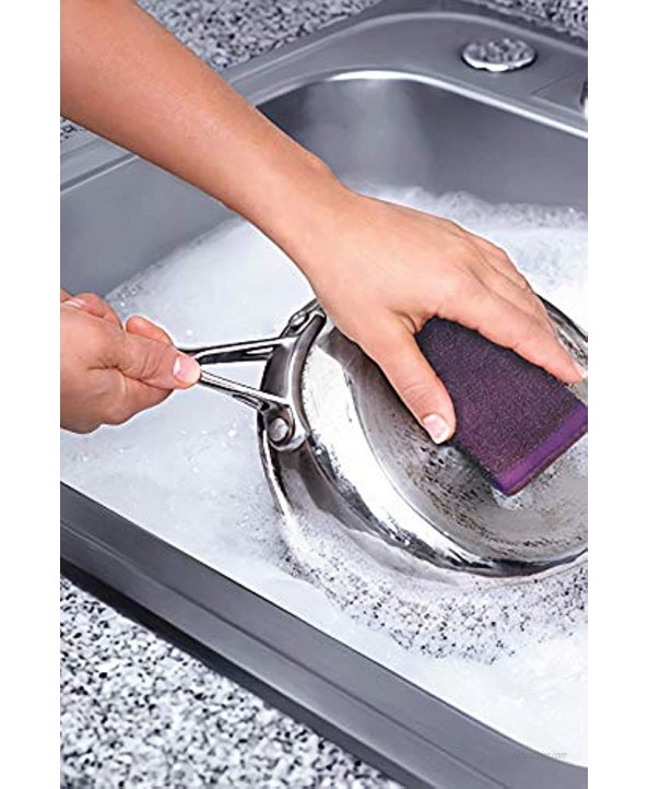 6 Pack Steel Scrub Sponge Dish Wash Sponge Multi-Use Heavy Duty Scrub for Dishwashing Long Lasting Kitchen Sponge for Hard Surface Tools