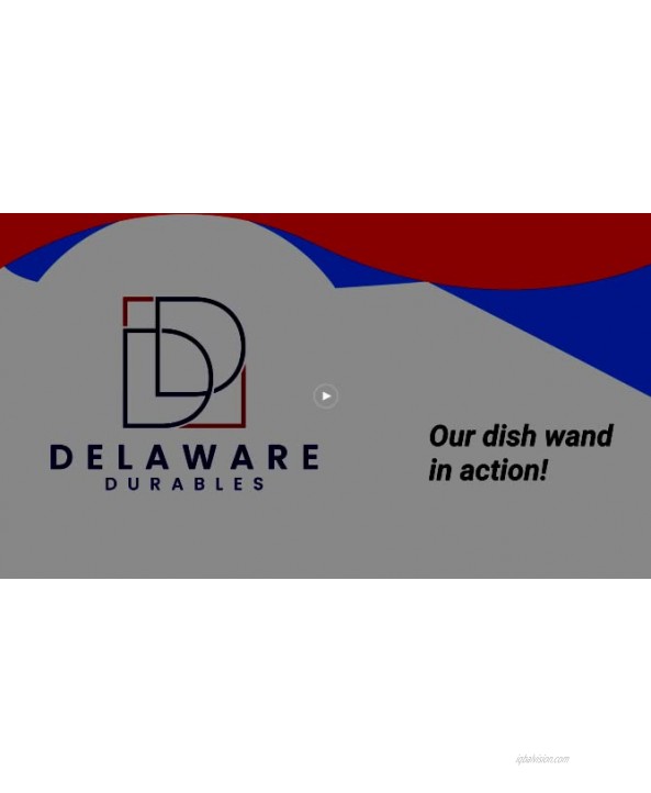 Dish Wand 7 Piece Heavy Duty Delaware Durables Dish Sponge Kitchen Set with Elegant Soap Dispenser Wand Eco-Friendly Good Grips Design